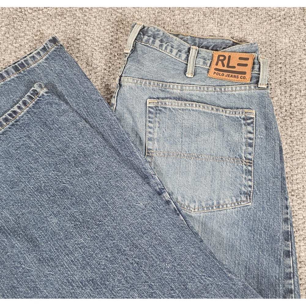 Polo Jeans Co.‎ RL Woodrow Jeans Mens 40x30 Blue Denim Classic Fit Casual